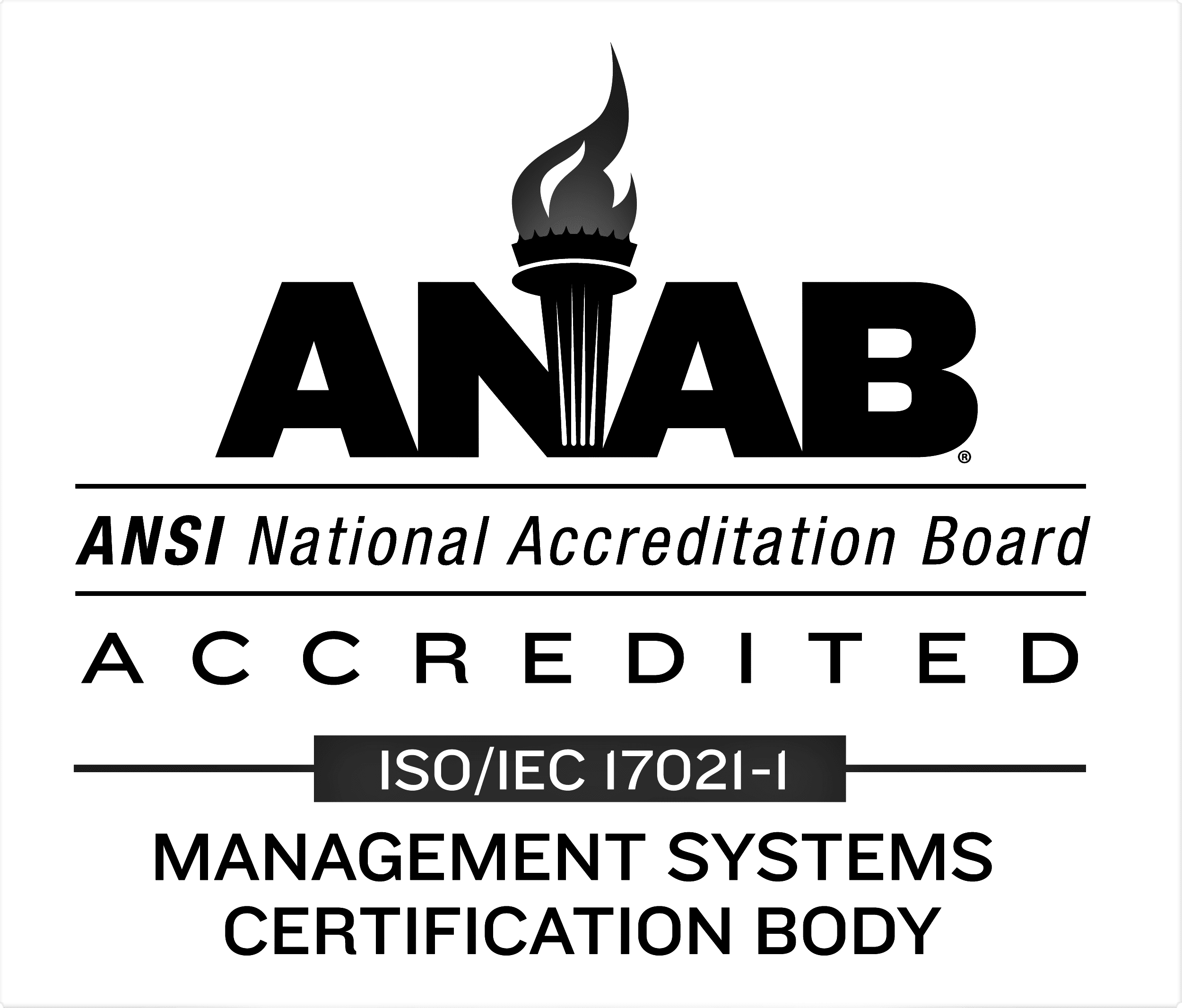 ANAB Accredited ISO/IEC 17021-1